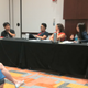 From left: Jay Caspian Kang, Jeff Guo, Tracy Jan and Iris Kuo at the Asian American Journalists Association convention in Philadelphia on Thursday. (Richard Prince)